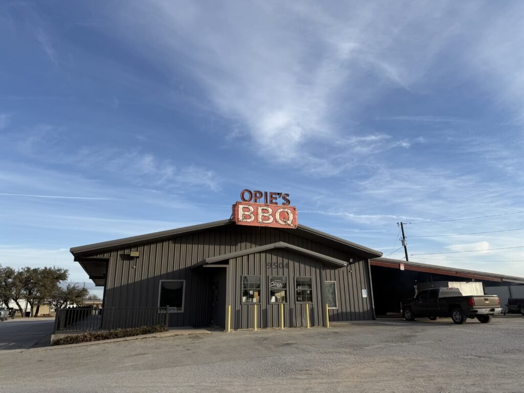 Grab some brisket at Opie's BBQ while you wait for your Spicewood roof to be finished by the Impact Roofing & Renovation team!